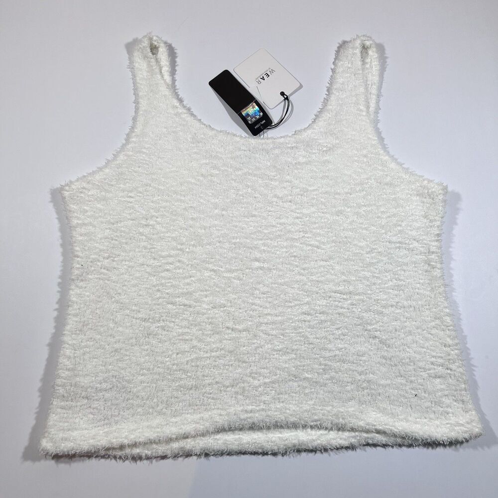 Wear By Erin Andrews Pittsburgh Steelers Fuzzy Crop Tank Top Women's 2X NWT - Picture 5 of 5